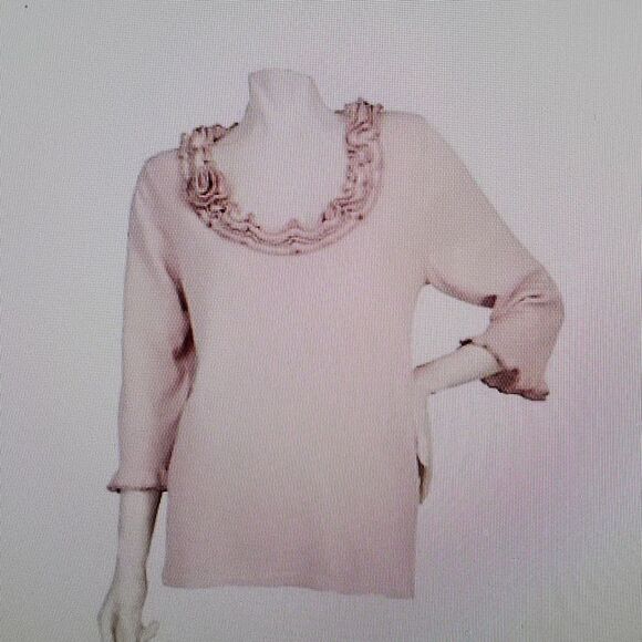 Quaker Factory Sweater  Gray M - Picture 1 of 7